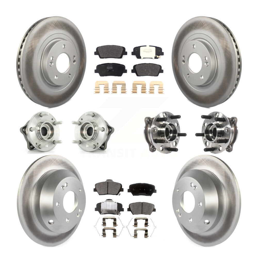Kit de plaquettes de Rotor de frein revêtues de roulement de moyeu avant et arrière, pour Hyundai Santa Fe Sport AW