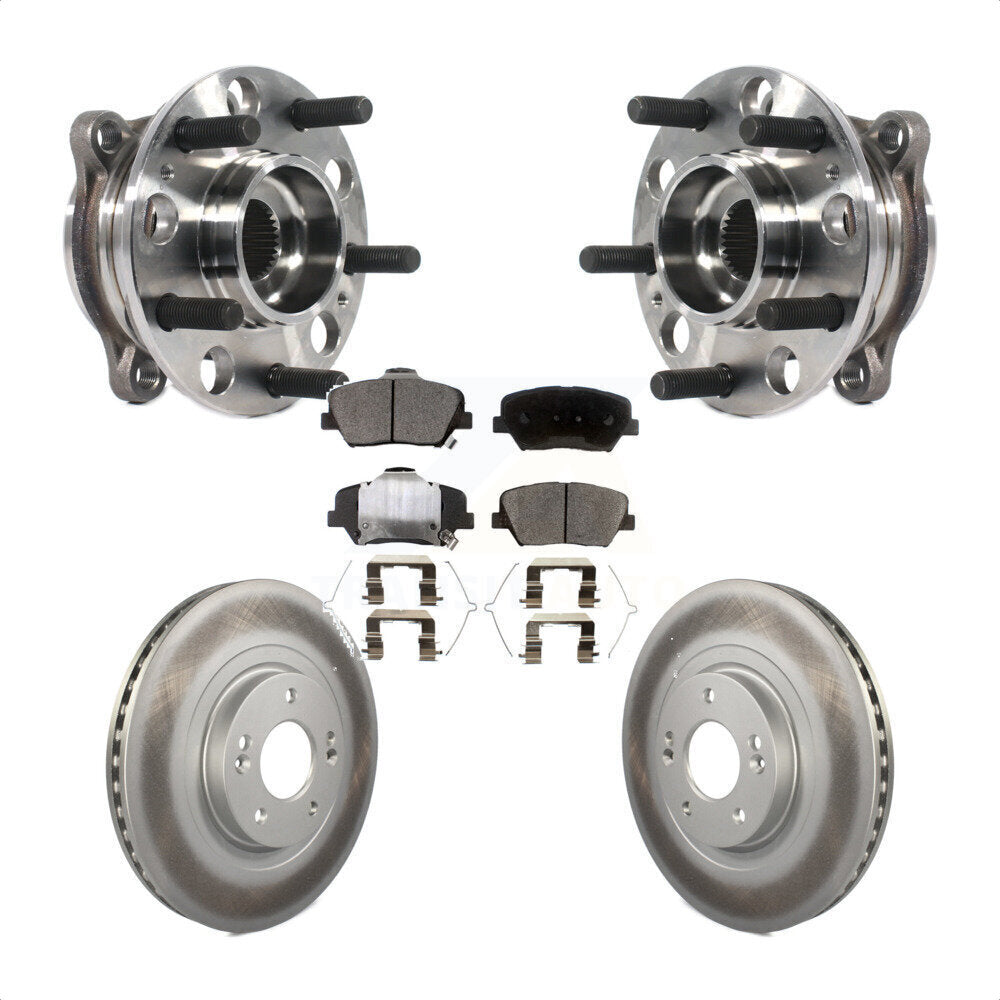 Kit de Rotor et plaquettes de frein revêtus de roulement de moyeu avant, pour Kia Sorento Hyundai Santa F