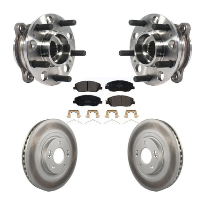 Ensemble de roulement de moyeu avant, Rotor de frein et plaquettes revêtus, Kit pour Hyundai Santa Fe X