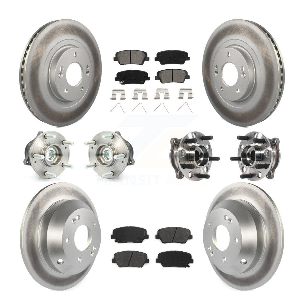 Kit de plaquettes de Rotor de frein enduit de roulement de moyeu avant et arrière, pour Hyundai Santa Fe Sport FW