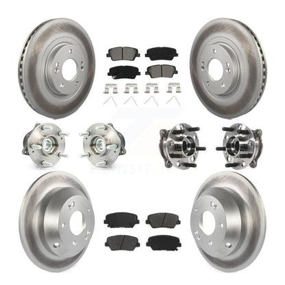 Kit de plaquettes de Rotor de frein enduit de roulement de moyeu avant et arrière, pour Hyundai Santa Fe Sport FW