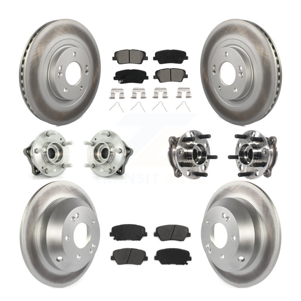 Kit de plaquettes de Rotor de frein revêtues de roulement de moyeu avant et arrière, pour Hyundai Santa Fe Sport AW