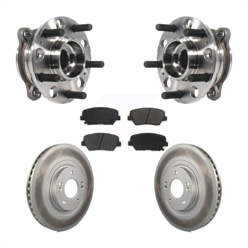Kit de Rotor et plaquettes de frein revêtus de roulement de moyeu avant, pour Kia Sorento Hyundai Santa F