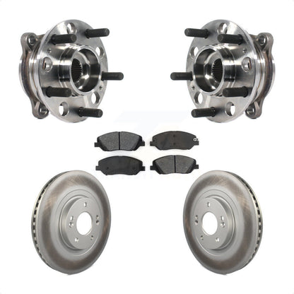 Ensemble de roulement de moyeu avant, Rotor de frein et plaquettes revêtus, Kit pour Hyundai Santa Fe X