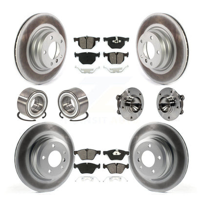 Kit de patins de rotor de frein enduits de roulement de moyeu avant et arrière (10 pièces) pour BMW 330 2006