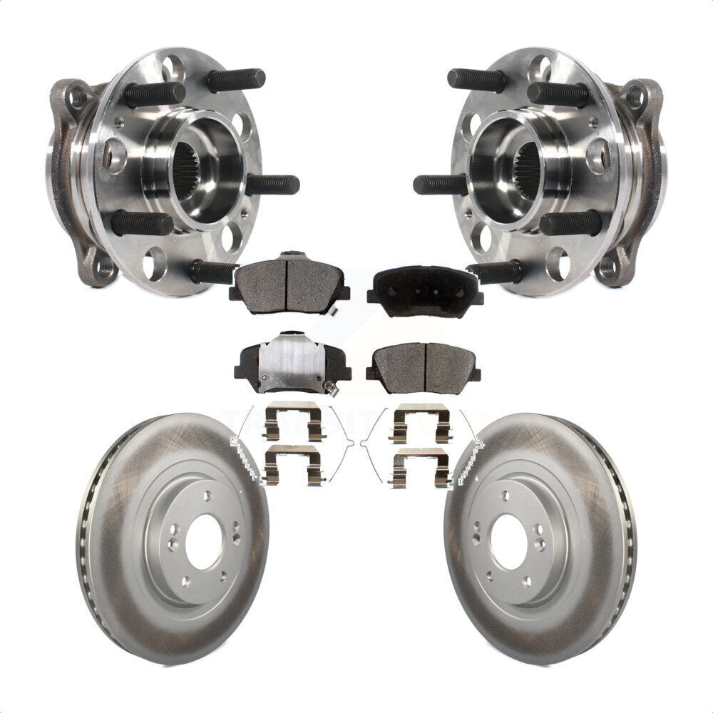 Kit de Rotor et plaquettes de frein revêtus de roulement de moyeu avant, pour Kia Sorento Hyundai Santa F