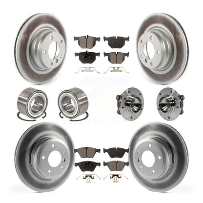 Kit de patins de rotor de frein enduits de roulement de moyeu avant et arrière (10 pièces) pour BMW 330 2006