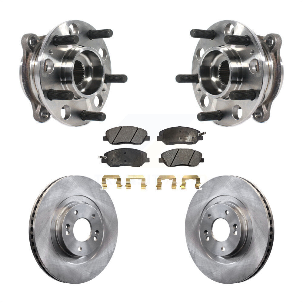 Kit de plaquettes de Rotor de frein à disque, ensemble de roulements de moyeu avant, pour Hyundai Santa Fe XL 3.3