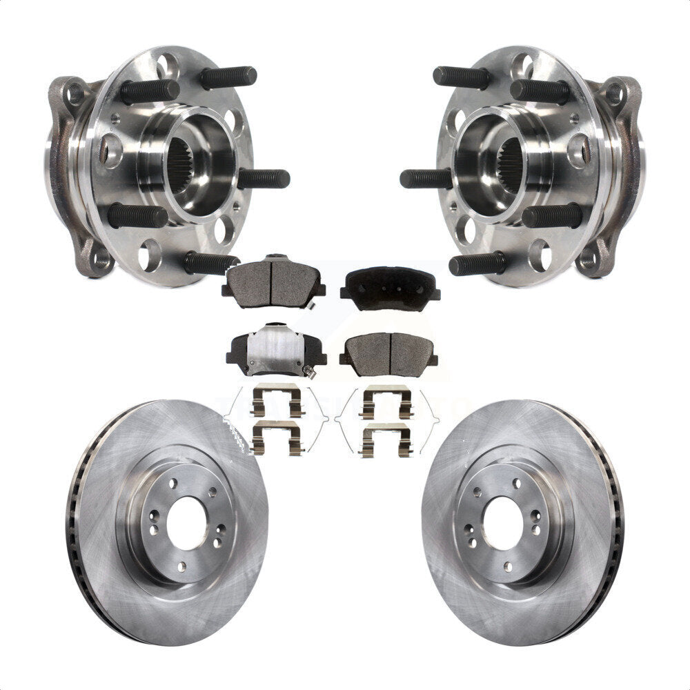 Kit de Rotor et de plaquettes de frein, roulement de moyeu avant, pour Kia Sorento Hyundai Santa Fe Spor