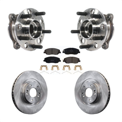 Ensemble de roulements de moyeu avant, Rotor de frein à disque et Kit de plaquettes pour Hyundai Santa Fe X