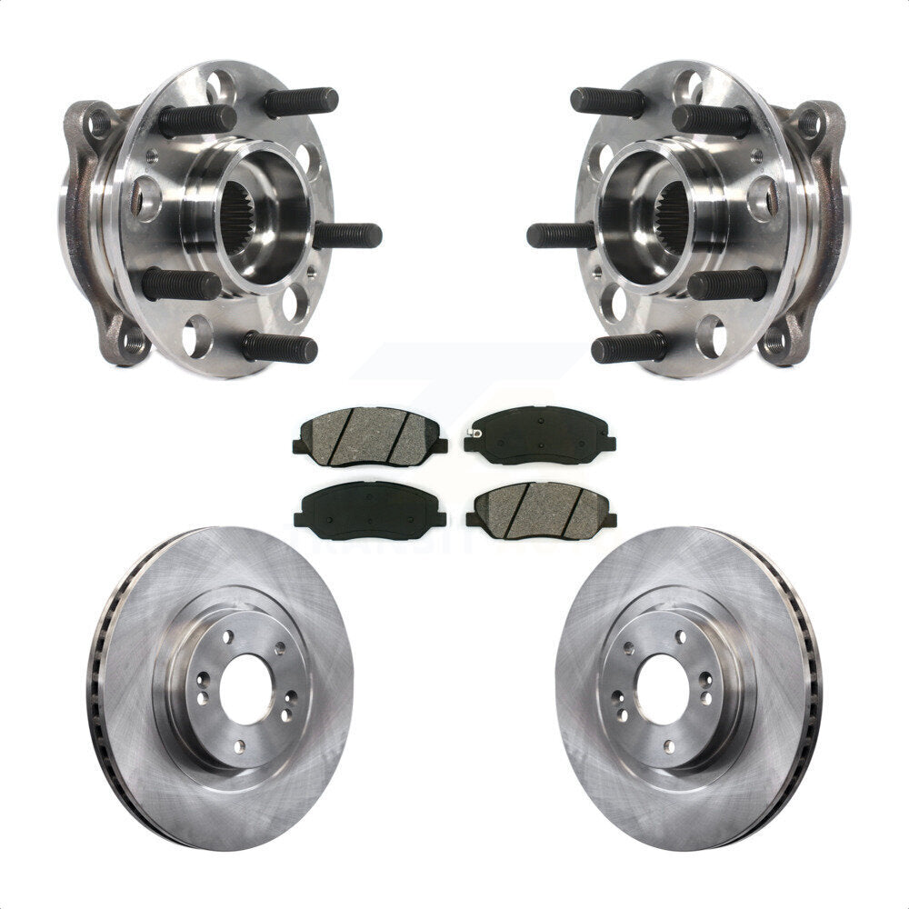 Kit de plaquettes de Rotor de frein à disque, ensemble de roulements de moyeu avant, pour Hyundai Santa Fe XL 3.3