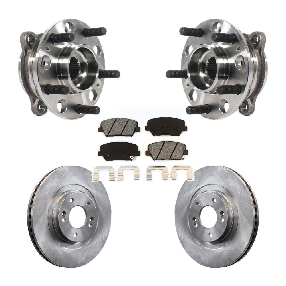 Kit de plaquettes de Rotor de frein, roulement de moyeu avant, pour Hyundai Santa Fe Sport 2,4 l 2.0 15-16