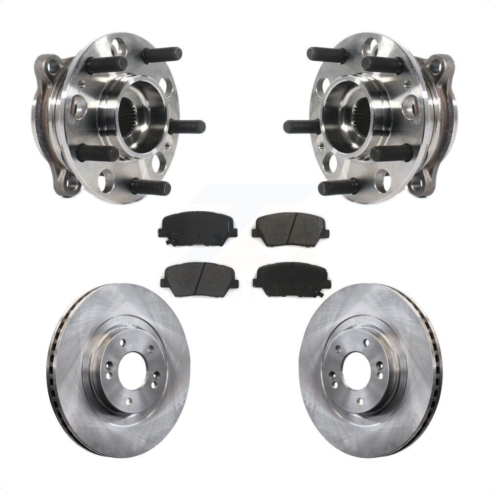 Kit de Rotor et de plaquettes de frein, roulement de moyeu avant, pour Kia Sorento Hyundai Santa Fe Spor