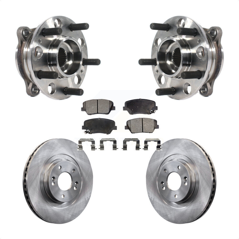 Kit de plaquettes de Rotor de frein, roulement de moyeu avant, pour Hyundai Santa Fe Sport 2,4 l 2.0 15-16