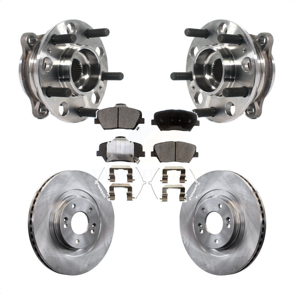 Kit de Rotor et de plaquettes de frein, roulement de moyeu avant, pour Kia Sorento Hyundai Santa Fe Spor