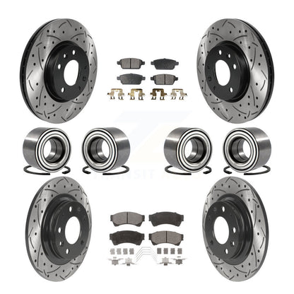 Kit de plaquettes de Rotor de frein revêtues de roulements avant et arrière (10 pièces) pour Ford Fusion Lincoln MK