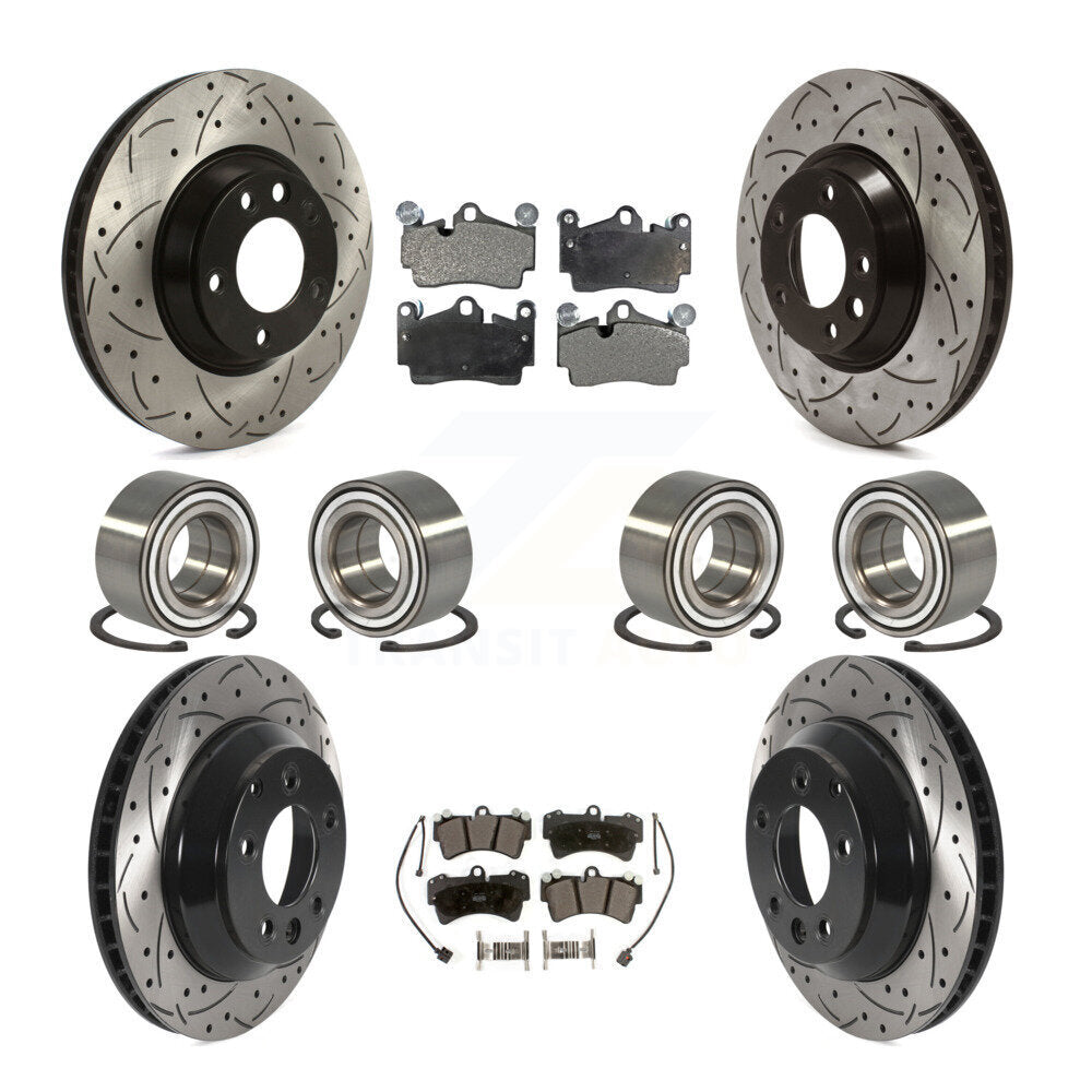 Kit de plaquettes de Rotor de frein à disque revêtu de roulement avant et arrière (10 pièces) pour Audi Q7 volkswagen