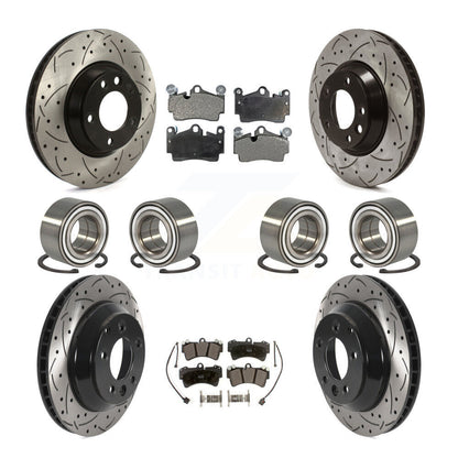 Kit de plaquettes de Rotor de frein à disque revêtu de roulement avant et arrière (10 pièces) pour Audi Q7 volkswagen
