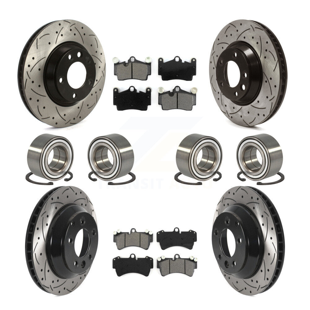 Kit de plaquettes de Rotor de frein à disque revêtu de roulement avant et arrière (10 pièces) pour Audi Q7 volkswagen