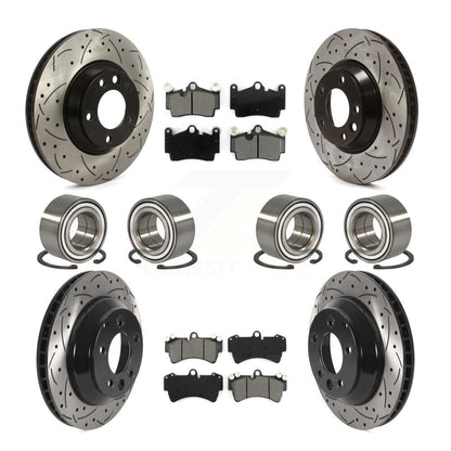 Kit de plaquettes de Rotor de frein à disque revêtu de roulement avant et arrière (10 pièces) pour Audi Q7 volkswagen