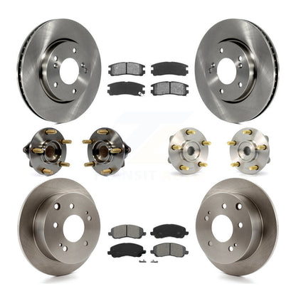 Kit de rotor et de plaquettes de frein à disque, roulement de moyeu avant et arrière (10 pièces) pour Mitsubishi Galan