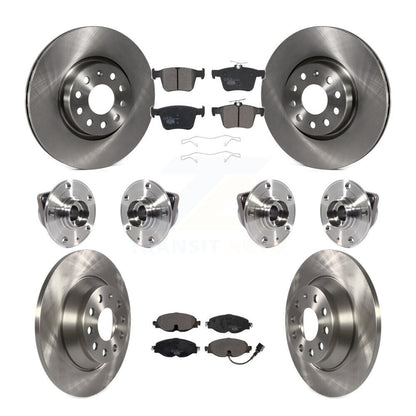 Kit de rotors et plaquettes de frein à disque, roulement de moyeu avant et arrière (10 pièces) pour Audi TT Quattr