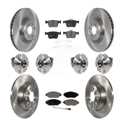 Kit de plaquettes de Rotor de frein à disque, roulement de moyeu avant et arrière (10 pièces) pour Volkswagen Tiguan AW