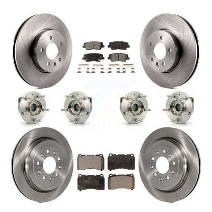 Kit de plaquettes de Rotor de frein, roulement de moyeu avant et arrière (10 pièces) pour Cadillac ATS AW 2013 – 2015
