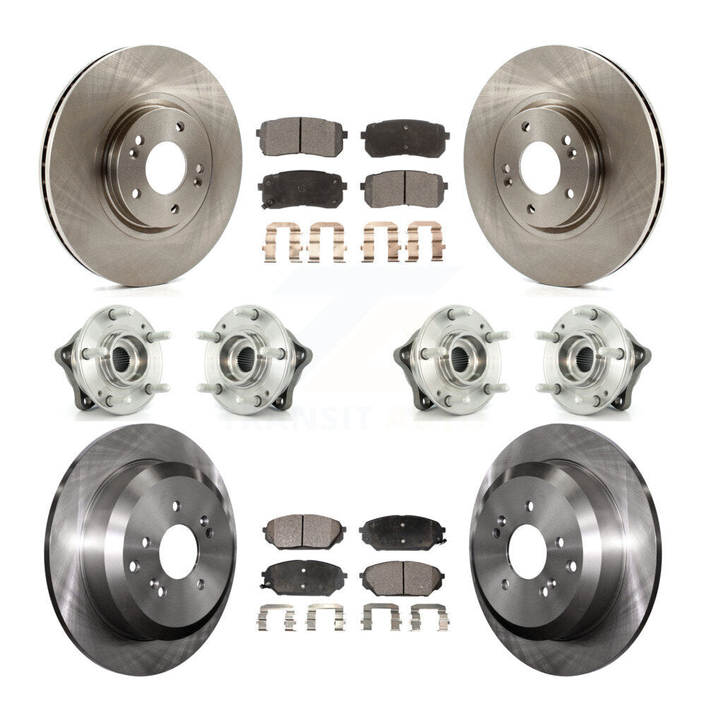 Kit de plaquettes de Rotor de frein, roulement de moyeu avant et arrière (10 pièces) pour Hyundai Veracruz AW 07-12