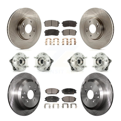 Kit de plaquettes de Rotor de frein, roulement de moyeu avant et arrière (10 pièces) pour Hyundai Veracruz AW 07-12