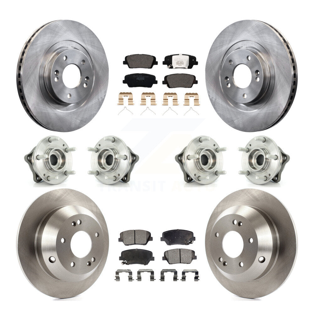 Kit de plaquettes de Rotor de frein, roulement de moyeu avant et arrière (10 pièces) pour Kia Sorento AW 2014 – 2015