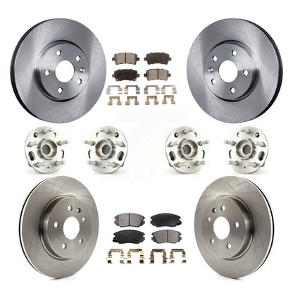 Kit de rotors et plaquettes de frein, roulement de moyeu avant et arrière (10 pièces) pour Chevrolet Malibu Impal