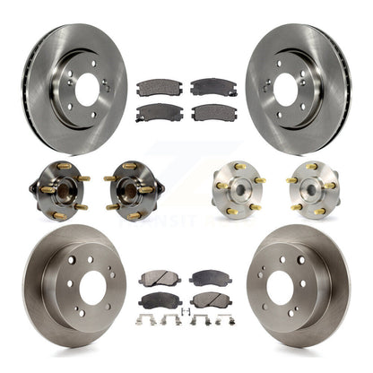 Kit de rotor et de plaquettes de frein à disque, roulement de moyeu avant et arrière (10 pièces) pour Mitsubishi Galan