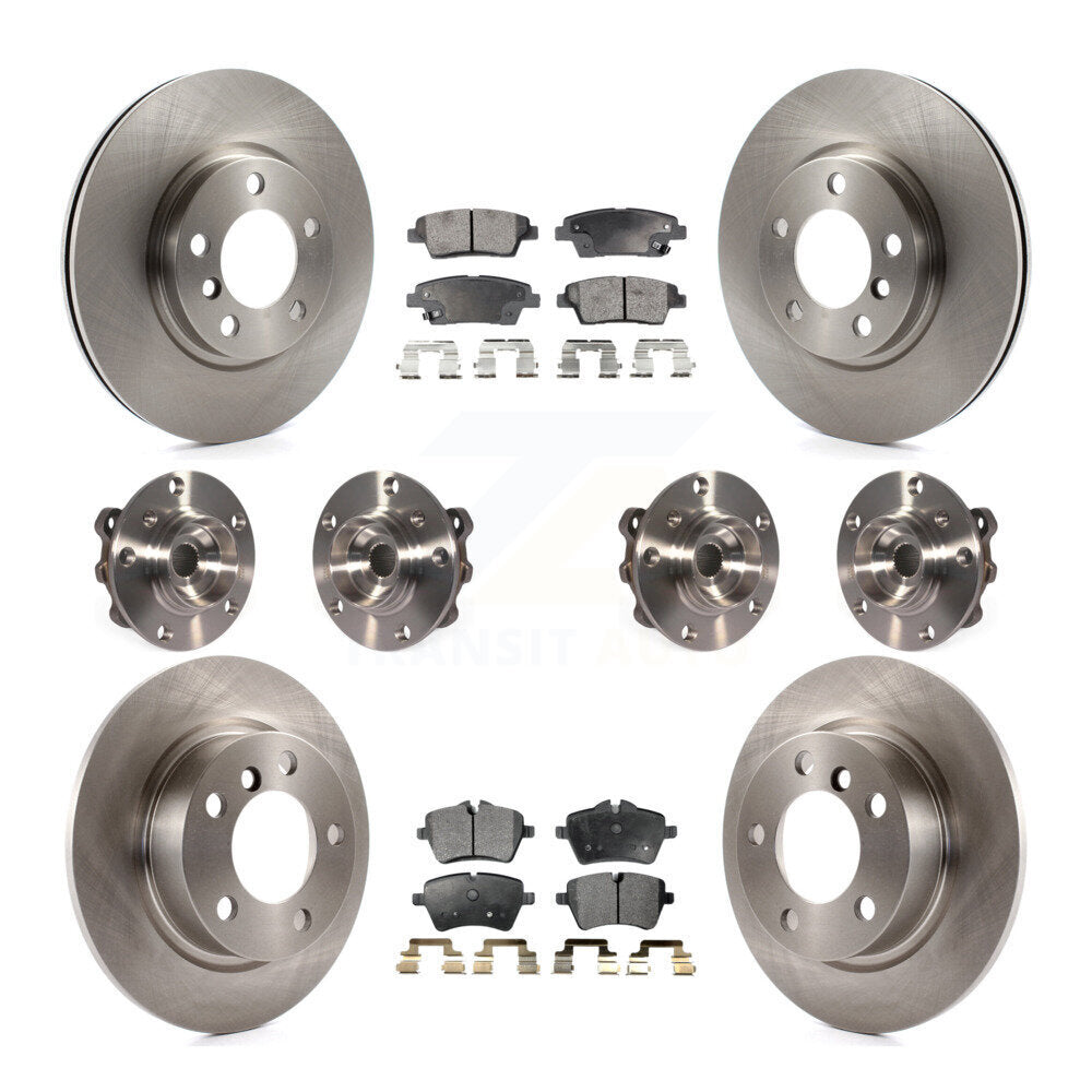 Kit de Rotor et de plaquettes de frein, roulement de moyeu avant et arrière (10 pièces) pour Mini Cooper Countryma