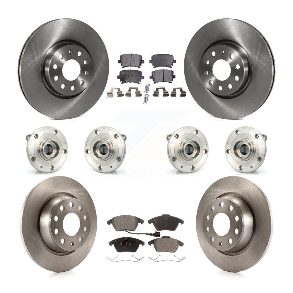Kit de plaquettes de Rotor de frein, roulement de moyeu avant et arrière (10 pièces), pour Volkswagen Passat Audi C