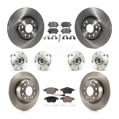 Kit de plaquettes de Rotor de frein, roulement de moyeu avant et arrière (10 pièces), pour Volkswagen Passat Audi C