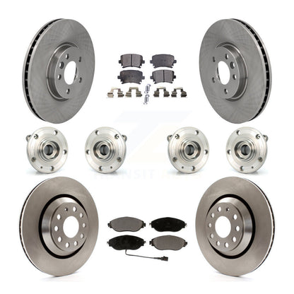 Kit de Rotor et de plaquettes de frein à disque, roulement de moyeu avant et arrière (10 pièces) pour Volkswagen CC AW
