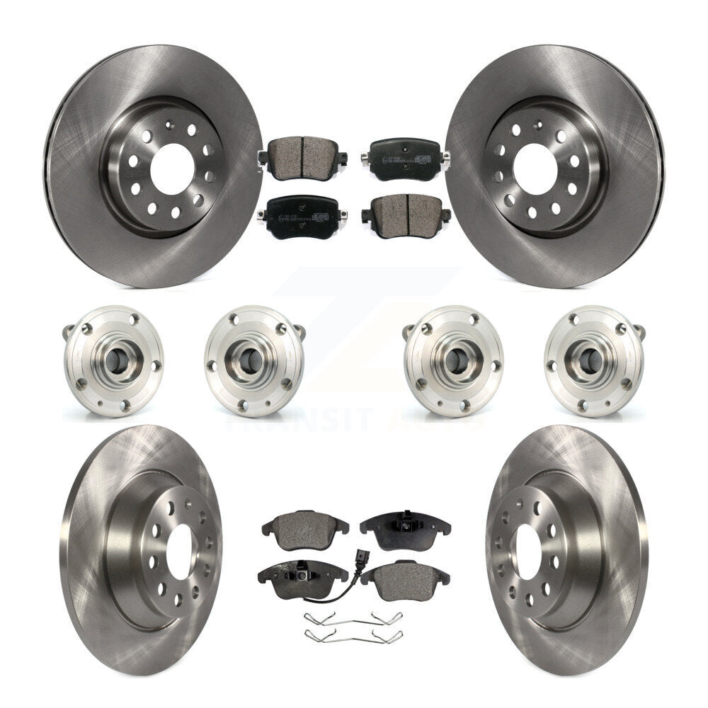 Kit de rotors et plaquettes de frein à disque, roulement de moyeu avant et arrière (10 pièces) pour Audi Q3 Quattr