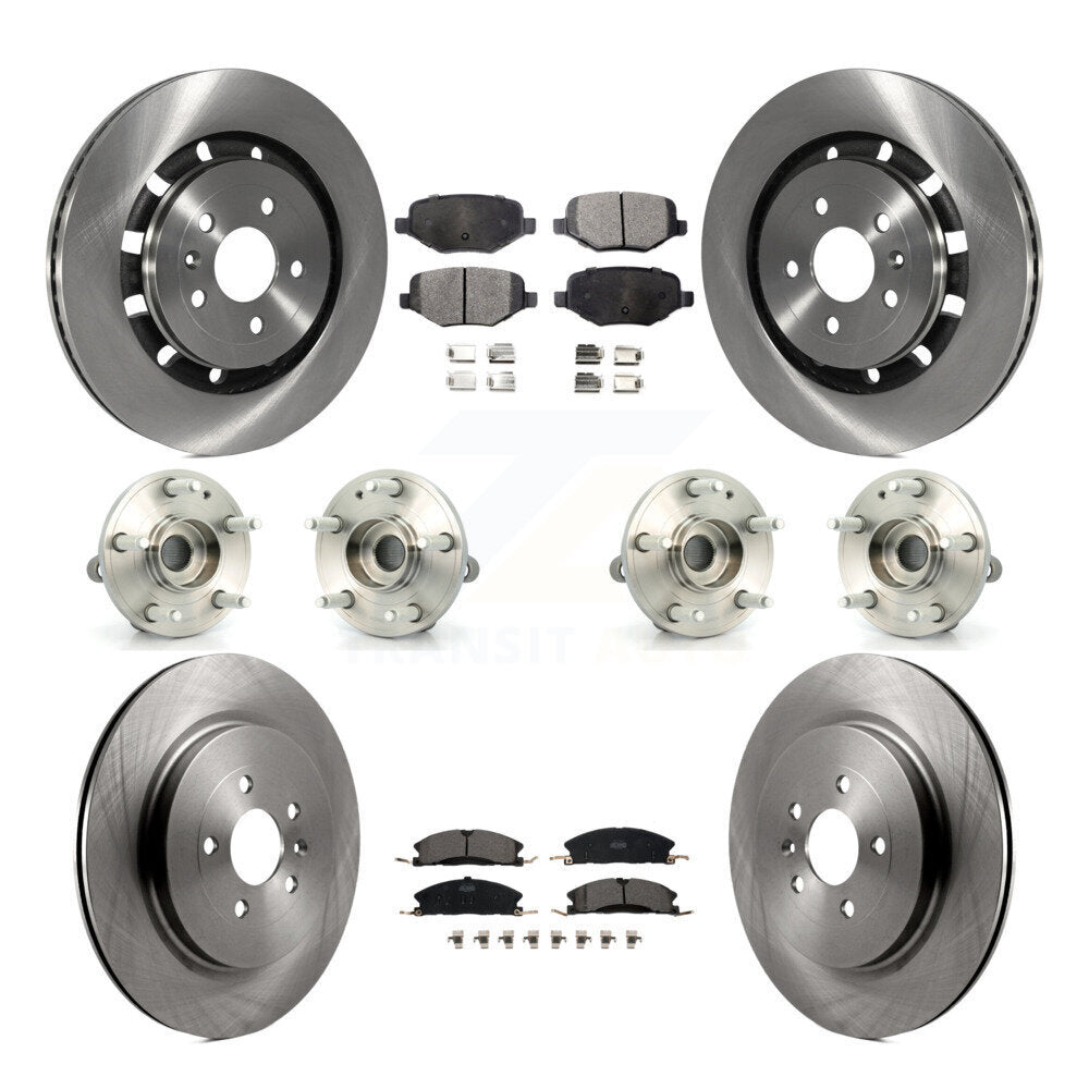 Kit de plaquettes de Rotor de frein à disque, roulement de moyeu avant et arrière (10 pièces) pour Ford Explorer Polic