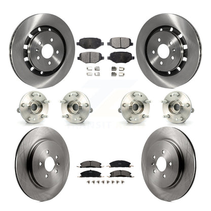 Kit de plaquettes de Rotor de frein à disque, roulement de moyeu avant et arrière (10 pièces) pour Ford Explorer Polic