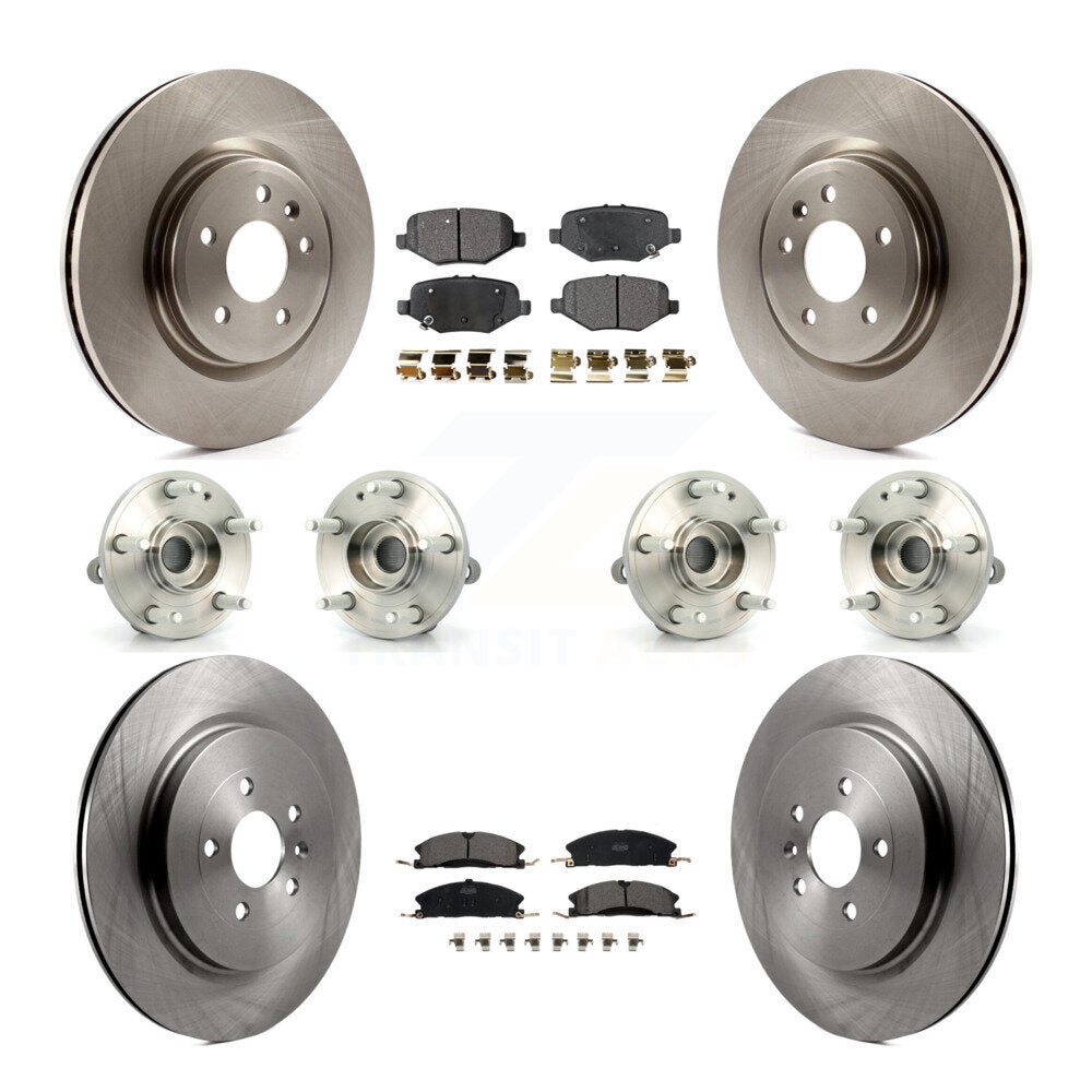 Kit de rotor et de plaquettes de frein, roulement de moyeu avant et arrière (10 pièces) pour Ford Explorer Spor 2013