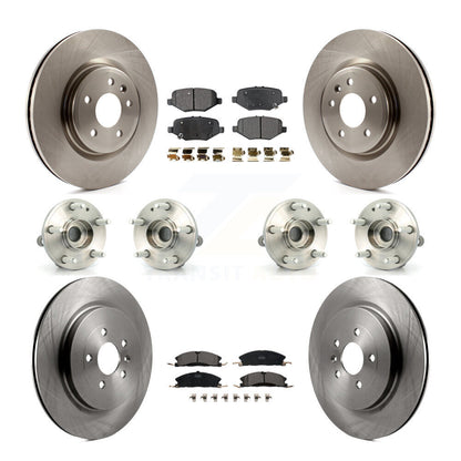 Kit de rotor et de plaquettes de frein, roulement de moyeu avant et arrière (10 pièces) pour Ford Explorer Spor 2013