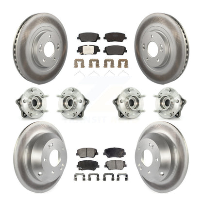 Kit de plaquettes de rotor de frein, roulement de moyeu avant et arrière (10 pièces) pour Kia Sorento AW 14-15
