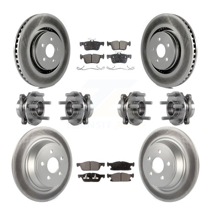 Kit de plaquettes de Rotor de frein, roulement de moyeu avant et arrière (10 pièces) pour Ford Edge Lincoln MK