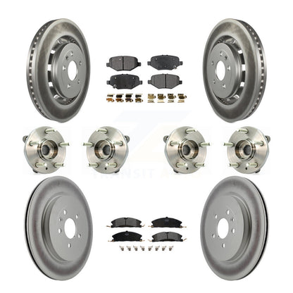 Kit de plaquettes de rotor de frein, roulement de moyeu avant et arrière (10 pièces) pour Ford Flex Taurus MK