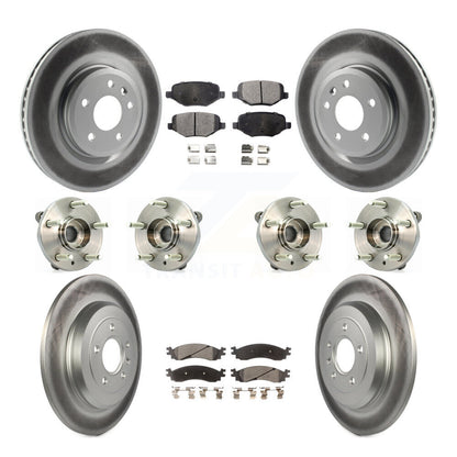 Kit de plaquettes de rotor de frein, roulement de moyeu avant et arrière (10 pièces) pour Ford Taurus SH 10-12