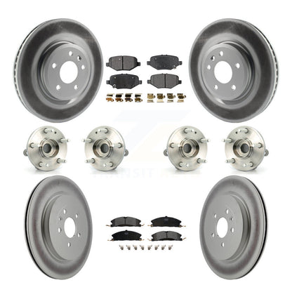 Kit de plaquettes de Rotor de frein revêtues de roulement de moyeu avant et arrière (10 pièces) pour Ford Explorer Spor