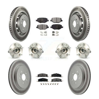 Kit de plaquettes de rotor de frein, roulement de moyeu avant et arrière (10 pièces) pour Ford Explorer Polic