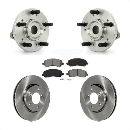 Ensemble de roulement de moyeu avant, Rotor de frein et Kit de plaquettes pour Mitsubishi Galan 2010 – 2012