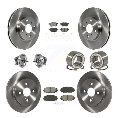Kit de rotors et plaquettes de frein à disque, roulements de moyeu avant et arrière (10 pièces) pour Toyota Yaris